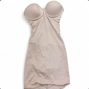 Seamless Strapless Shaping Slip Dress in Nude